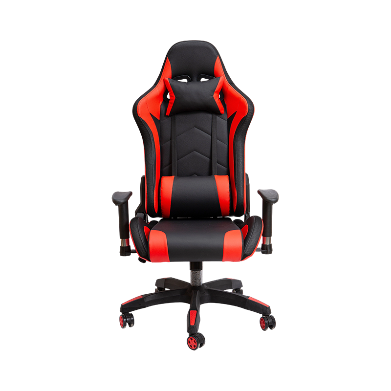 Combinație de culori negru și roșu Scaun de gaming obișnuit, flexibil, durabil