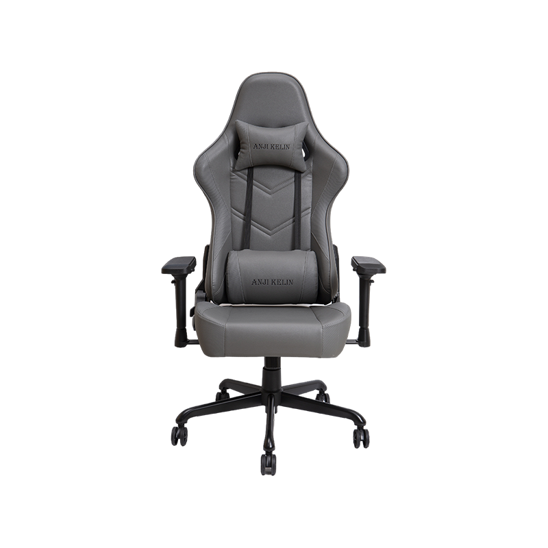 Scaun de gaming de lux cu design de cotieră reglabilă gri